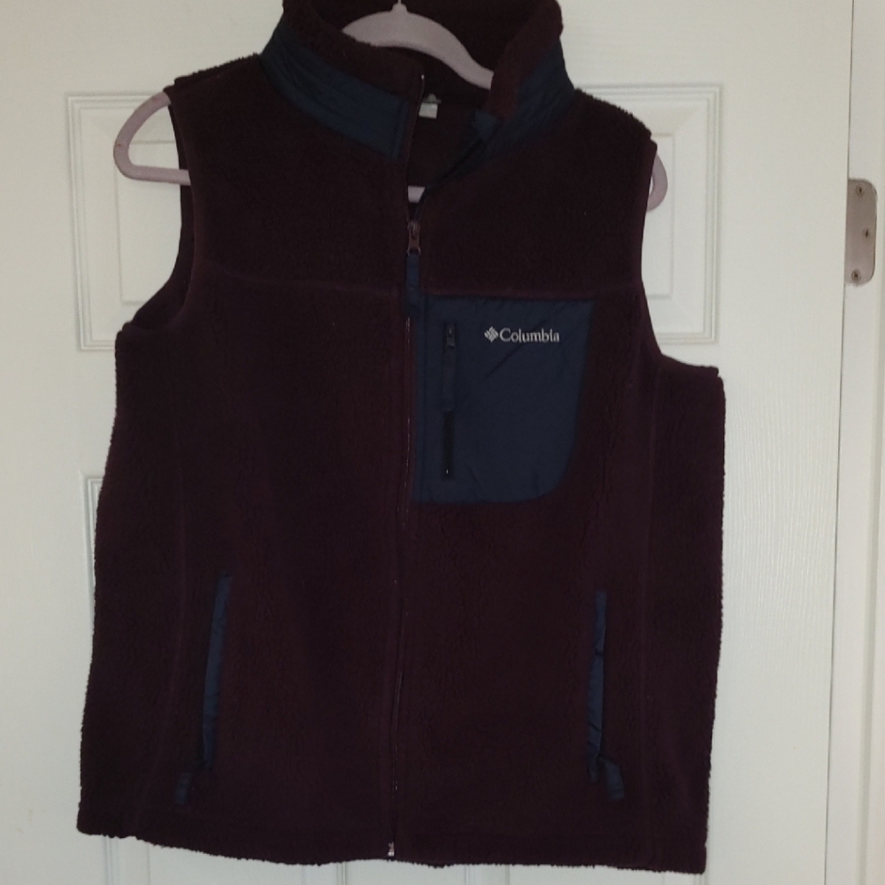 Columbia Women's Dark Purple Fleece Vest